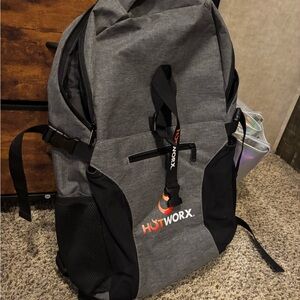 Gray and Black Women's Backpack